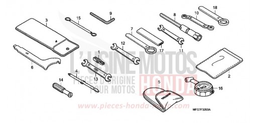 OUTILS CB600F8 de 2008